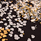 Confect Christmas Sprinkles - Edible Grey, Gold & White Star, Pearl & Flower Mix - 5 Oz Holiday Cake & Cupcake Decorations
