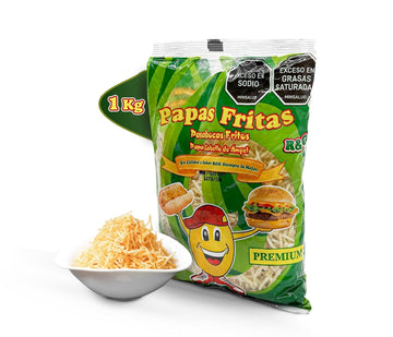 DECA EXPERTS - Shoestring Potato Sticks, Crispy, Crunchy Snack Hotdog of 35.27oz - 1000gr - Papitas de Hotdog - Papas Cabello de