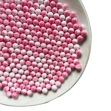 Edible Pink White Pearl Sugar Sprinkles Candy Baking Edible Cake Decorations Cupcake Toppers Cookie Decorating Celebrations Wedd
