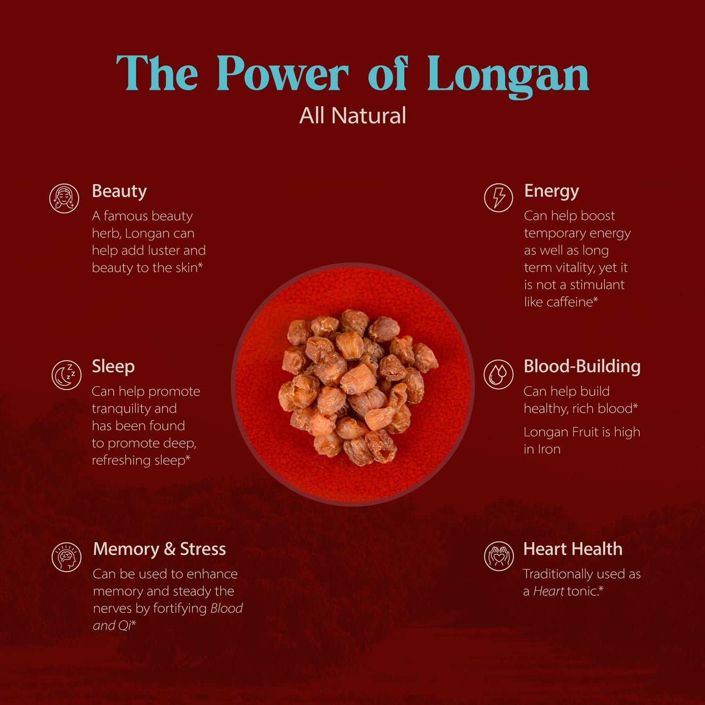 Dragon Herbs Longan 6 Oz Bag | Dried Fruit Nutrition Product To Support Skin, Beauty, Sleep, Mood, Stress, Memory, Heart And Blood