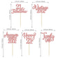 30Pcs Vintage 2002 Cupcake Toppers Glitter Twenty-one 21 Fabulous Happy 21st Birthday Cupcake Picks Cheers to 21 Years for 21st