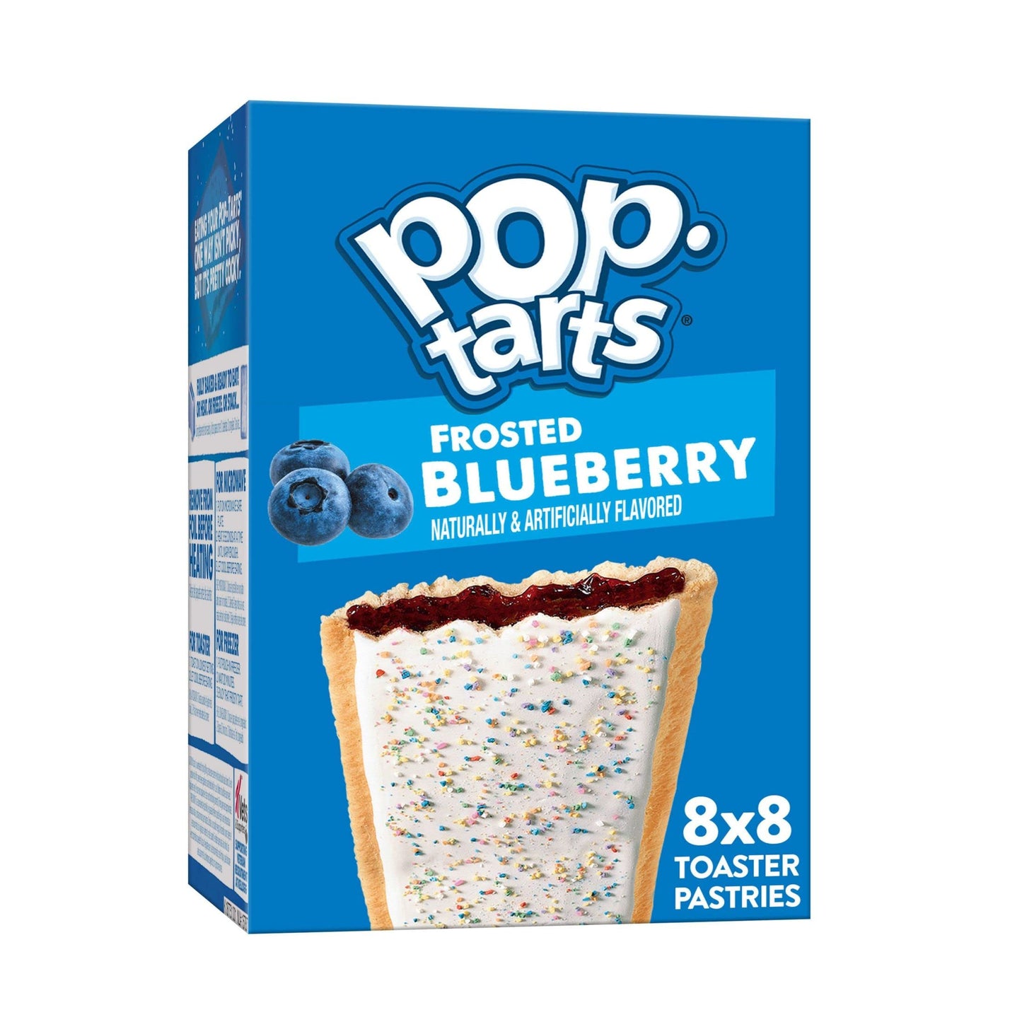 Pop-Tarts, Breakfast Toaster Pastries, Frosted Blueberry, 6.772lb Case (32 Count)