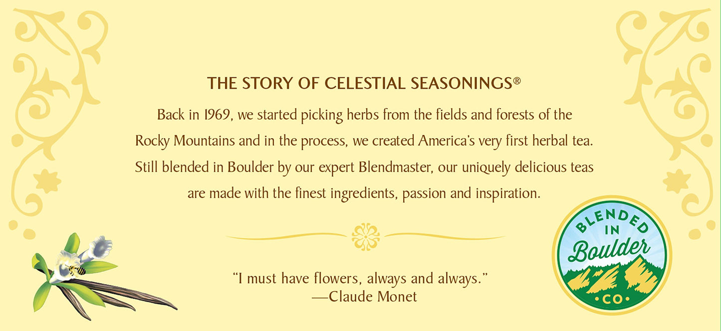 Celestial Seasonings Honey Vanilla Chamomile Herbal Tea, 20 Count
