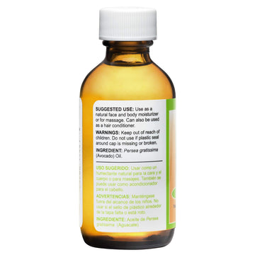 De La Cruz Avocado Oil - Expeller Pressed Pure 100% Avocado Oil For Hair And Body - Lightweight Body Oil For Dry Skin - 2 Fl. Oz