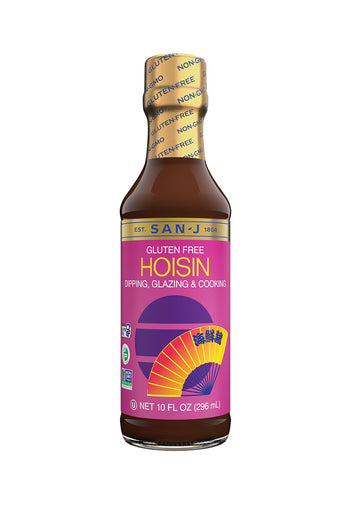 San-J Hoisin Sauce Gluten Free - Gluten Free Hoisin Sauce, Hoisin Sauce Chinese, Dipping Glazing & Cooking, Non-Gmo, Kosher - 10 Fl Oz (6 Pack)