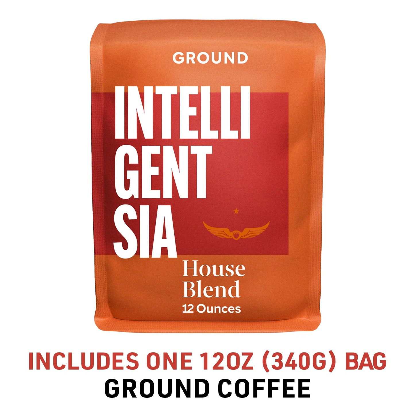 Intelligentsia Coffee, Light Roast Ground Coffee - House 12 Ounce Bag with Flavor Notes of Milk Chocolate, Citrus, and Apple