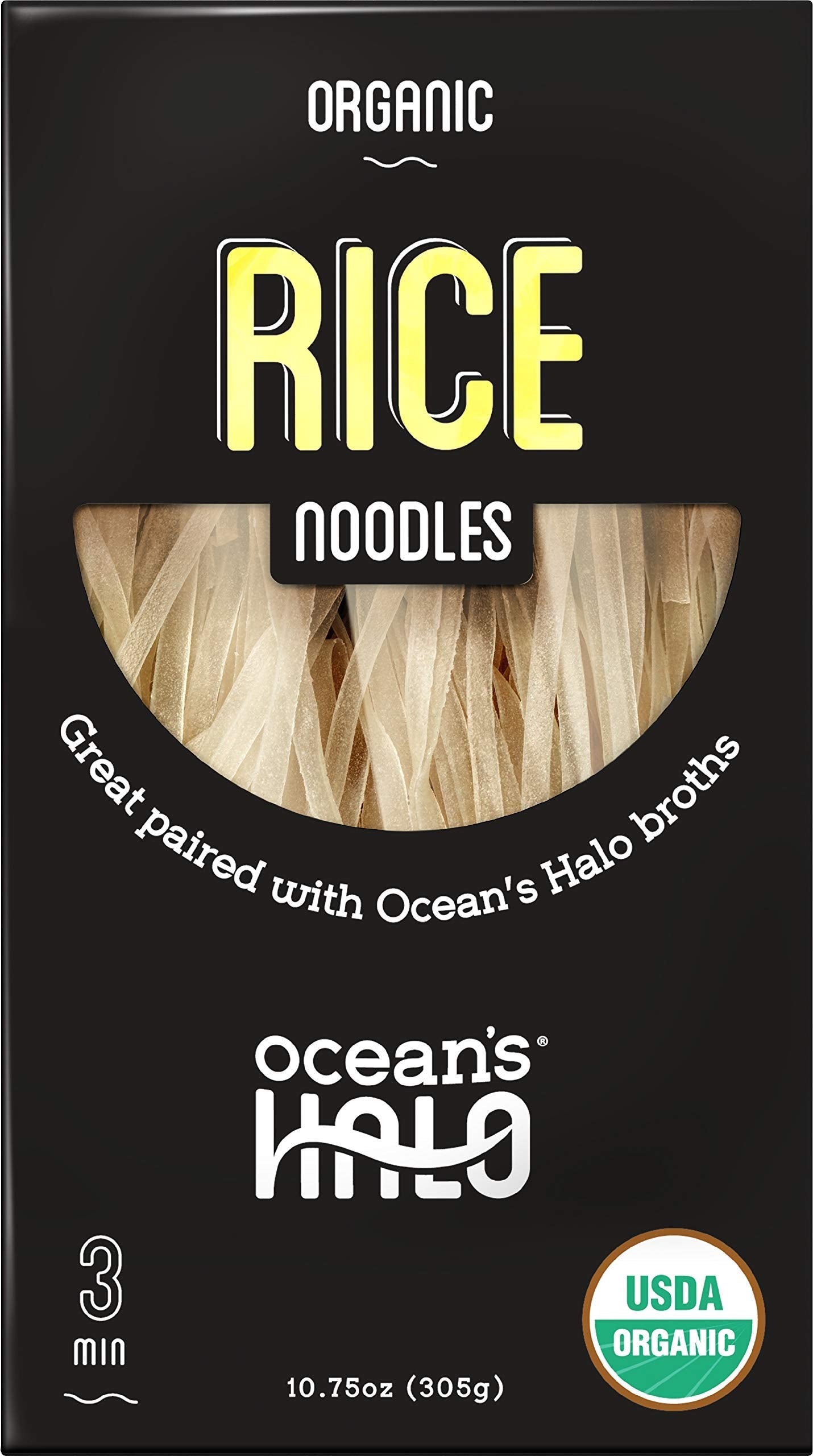 Oceans Halo Organic and gluten-free Ingredients Rice Noodles 6.3 oz 3 pack