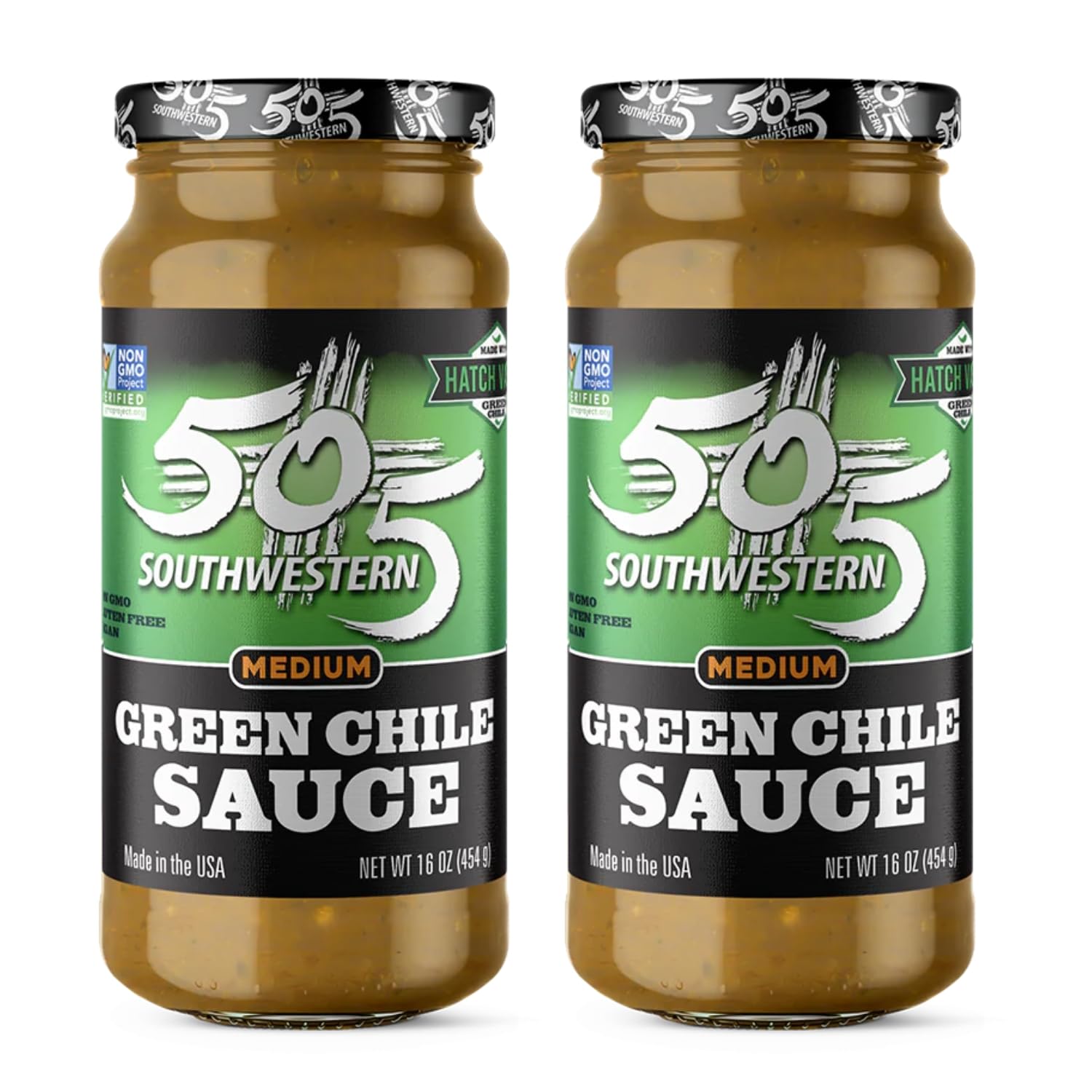 505 Southwestern Medium Green Chile Sauce (Pack of 2)