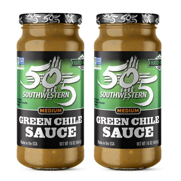505 Southwestern Medium Green Chile Sauce (Pack of 2)