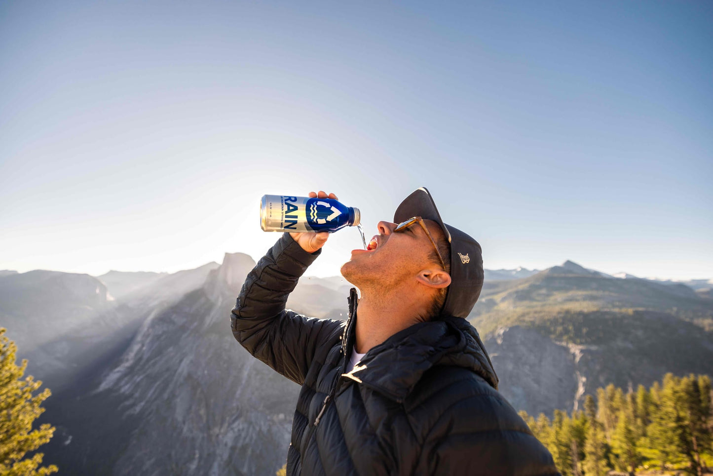 Rain, Spring Water, 16 Oz, 24 Pack, Bottled At The Source, Plastic-Free Recyclable Eco Friendly Aluminum