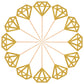 Topoox 50 Pack Gold Glitter Diamond Ring Donut Toppers Cupcake Picks For Bridal Shower Engagement Party Decorations