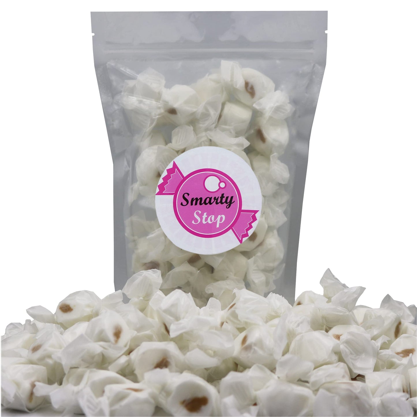 Gourmet Soft and chewy Salt Water Taffy Candies - Individually Wrapped - Bulk bags (Peanut Butter Vanilla, 5 Pound (Pack of 1))