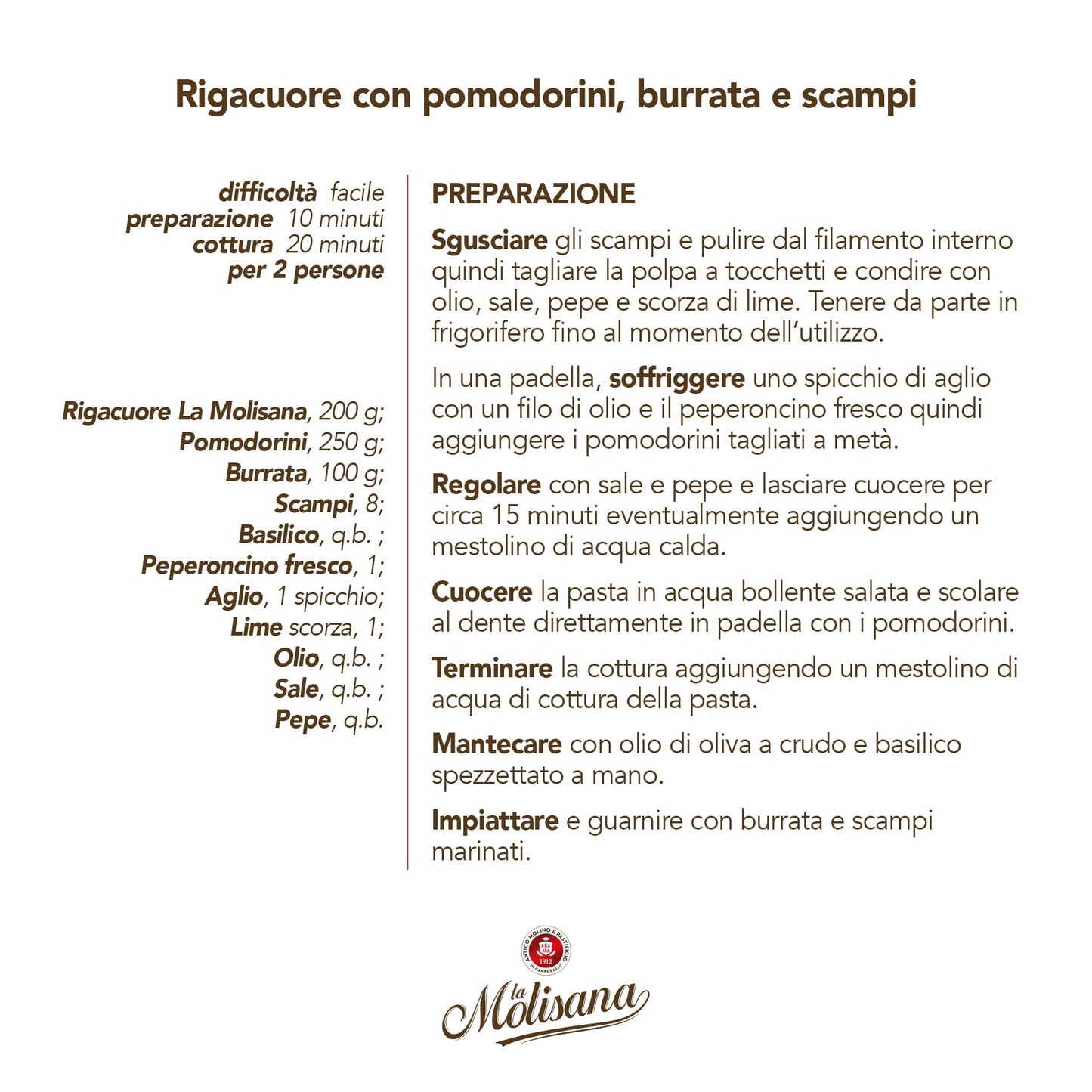 La Molisana, Pasta Rigacuore N.1000, 1.1Lb