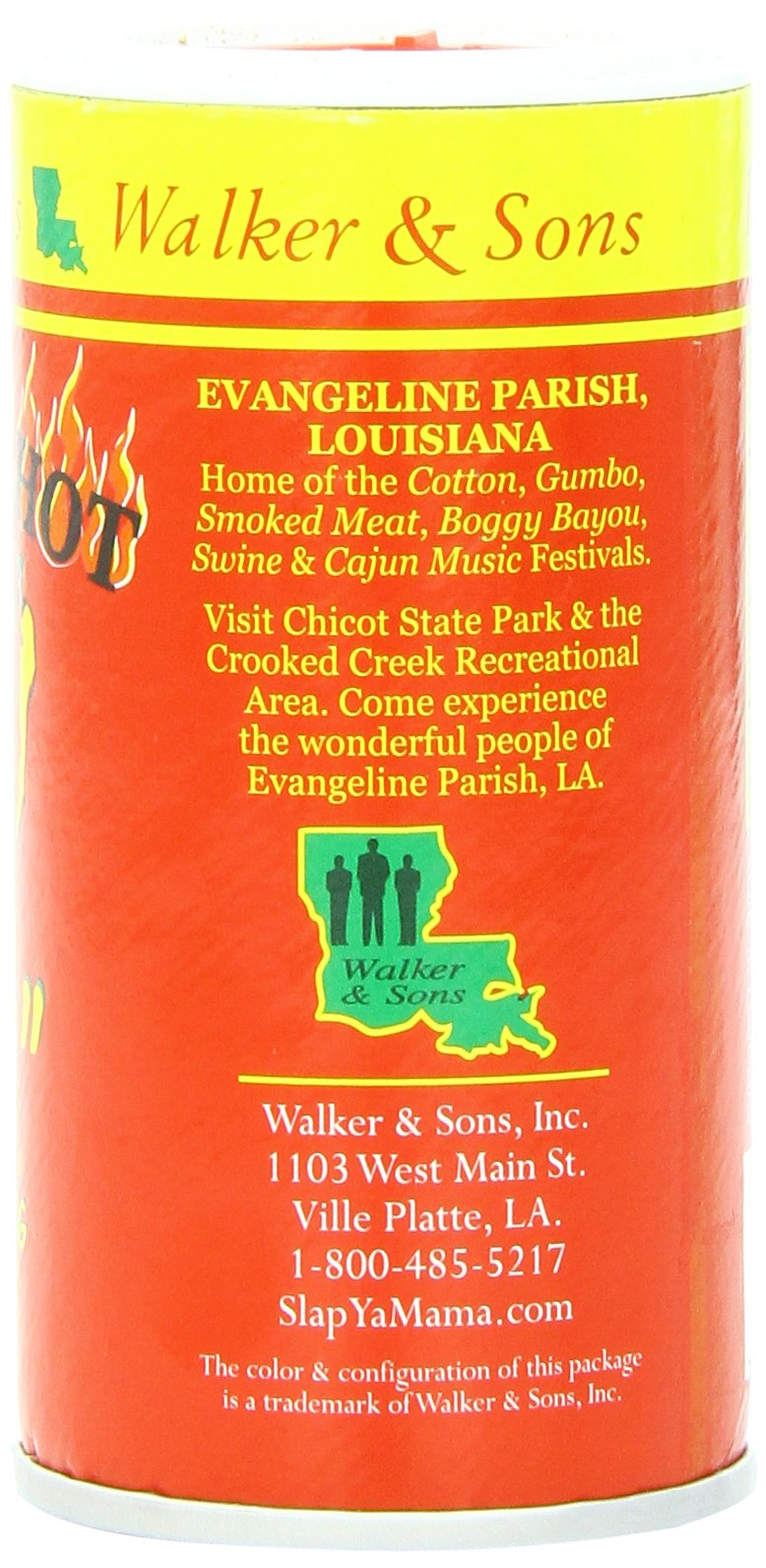 Slap Ya Mama Cajun Seasoning Blend, Hot, 4 Ounce