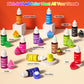 Food Coloring Liquid Set - 12 Vibrant Color Food Grade, Food Coloring Gel Concentrated Neon Icing Colors for Cake Decorating, Ba