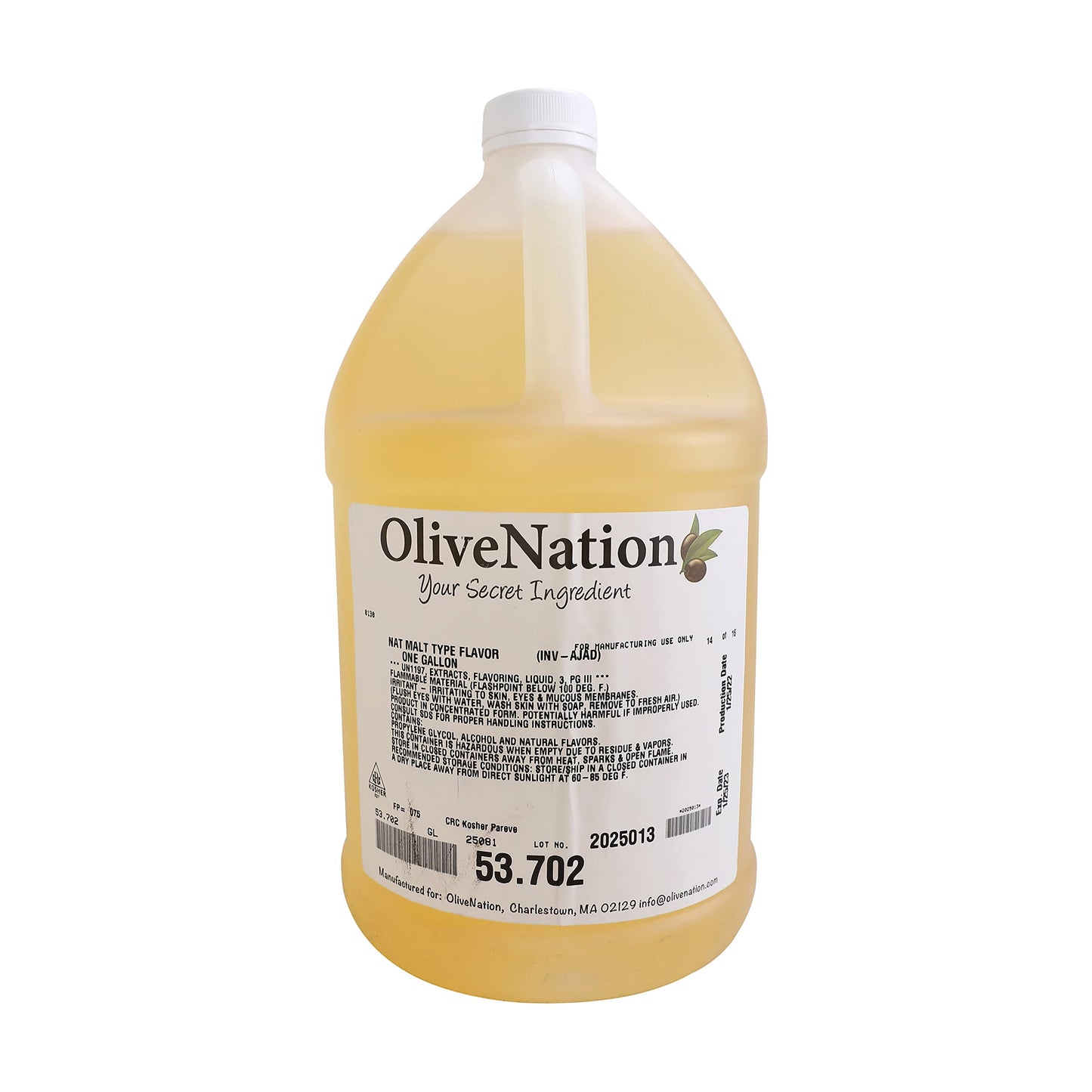 OliveNation Liquid Malt Extract for Baking, Rich Malty Flavor for Cakes, Cheesecake, Ice Cream, Savory Dishes, Non-GMO, Gluten F