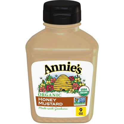 Annies Organic Honey Mustard, Gluten Free, 9 oz