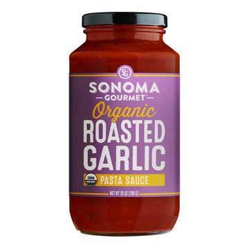 Sonoma Gourmet Pasta Sauce Variety Pack – Non-GMO, No Sugar Added – 6 Flavors – 25oz Jars