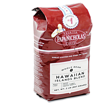 Papanicholas Coffee Whole Bean Coffee, Hawaiian Islands Blend, 2 Pound (Rfpr81240)