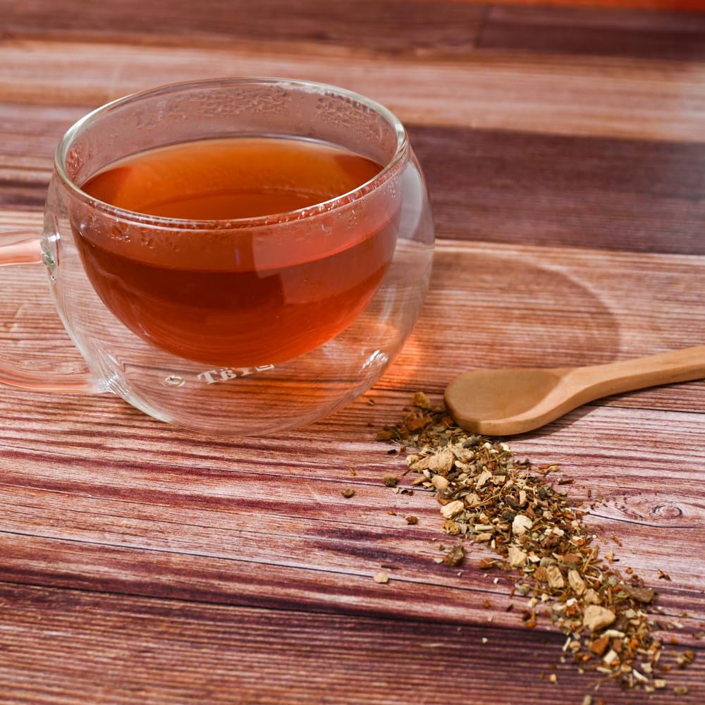 Organic Positively Tea Company Ginger Snap Rooibos Tea, Loose Leaf, 4 Ounce