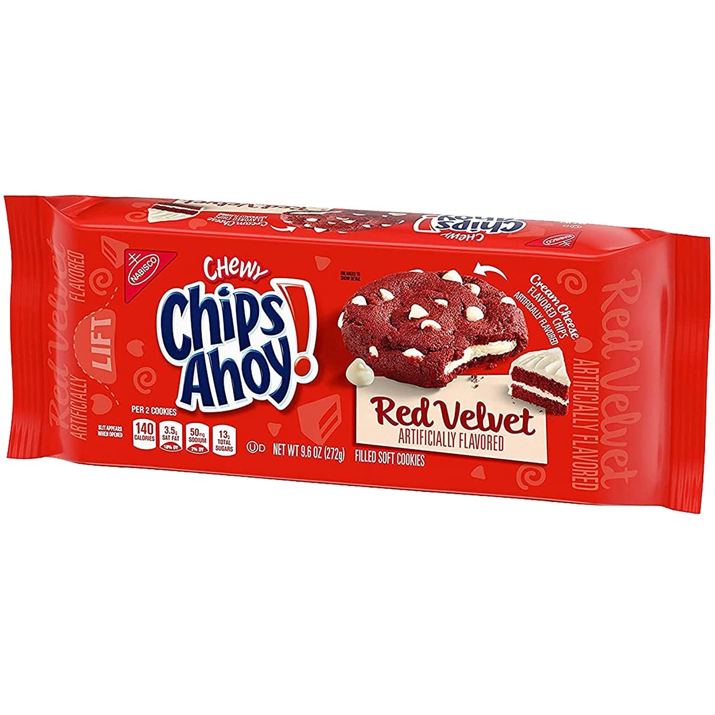 Chips Ahoy Cookies, Red Velvet, 9.6 Ounce ( 2 pack )