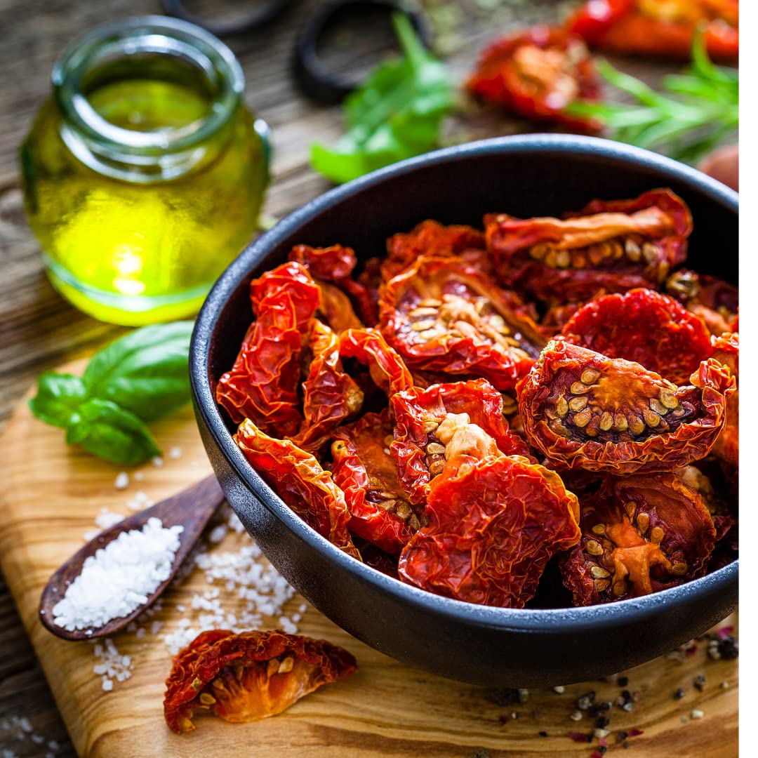 Sun Dried Organic Tomatoes Halves Cut By Pure Anatolia (Resealable Portion Control Packs, Non-Gmo, Gluten-Free, Vegan, Unsulfure