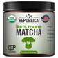 La Republica Lions Mane Mushroom Matcha Powder Grown with Full Fruiting Lions Mane Mushroom with No Fillers, USDA Organic, 60 Se
