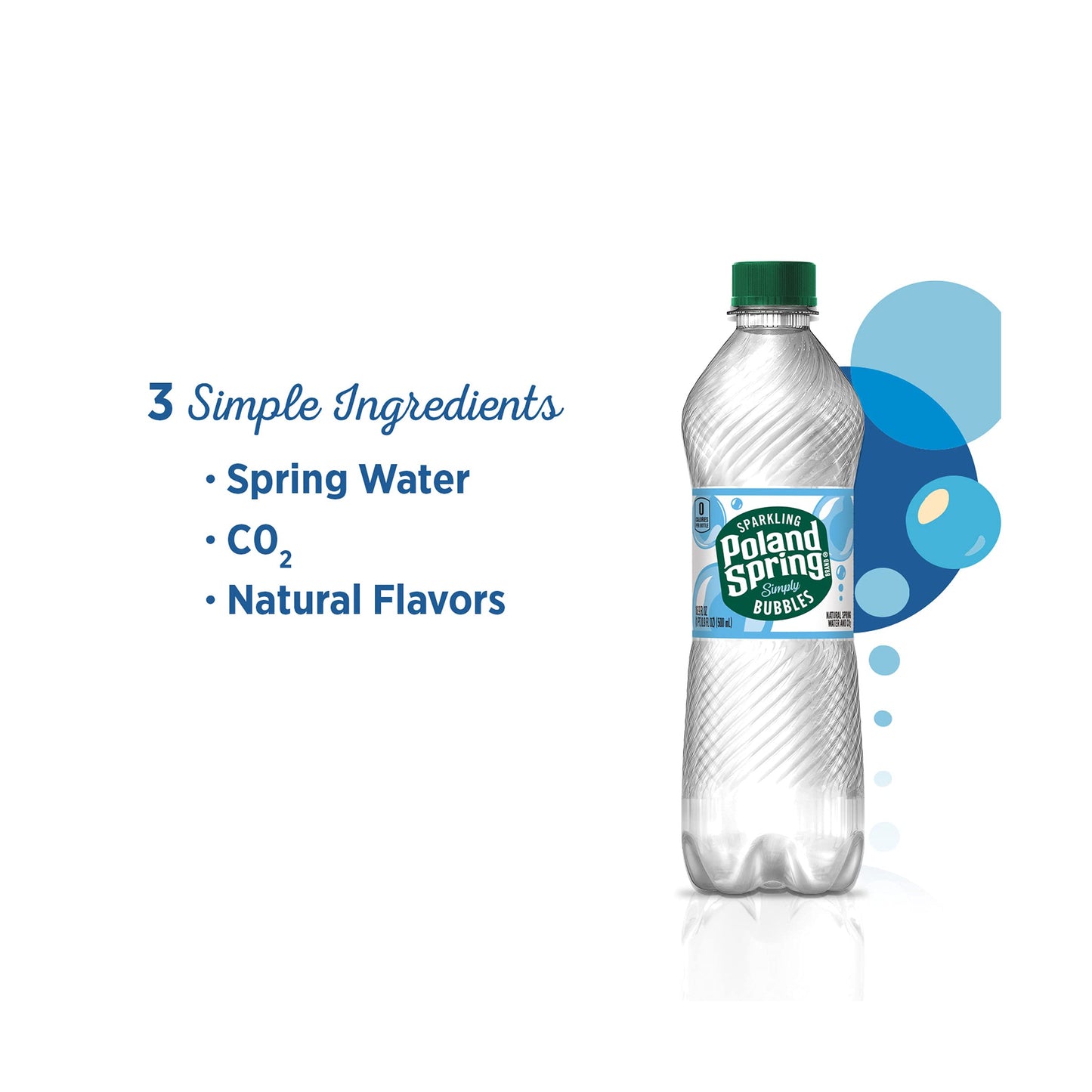 Poland Spring Sparkling Water 24 Pk, 0.5 Lt