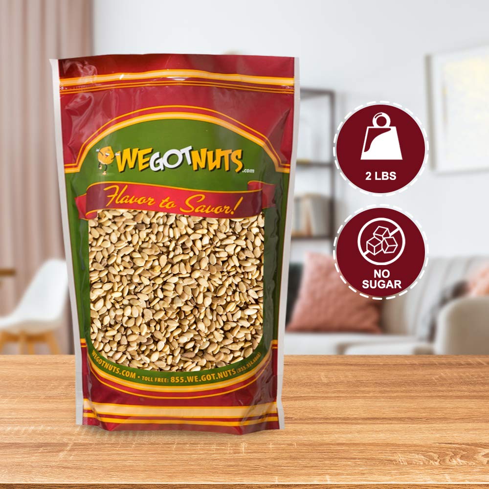 We Got Nuts - Raw Whole & Natural Pine Nuts 2 Lbs (32oz)- enhanced Quality Fresh Kosher Pine Nuts - Natural & Healthy Snack - Great For Cooking  Pesto  Salads & More
