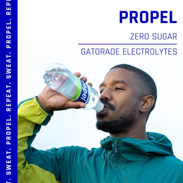 PROPEL Peach Zero Calorie Sports Drinking Water with Electrolytes & Vitamins C&E, 16.9 Fl Oz, Pack of 12