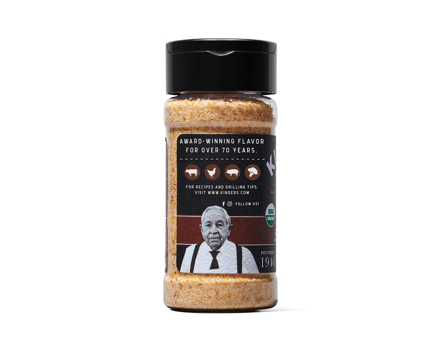 Kinder'S Organic Smoky Garlic & Sea Salt, Premium Quality Seasoning, Msg Free And Usda Certified Organic, 4 Oz