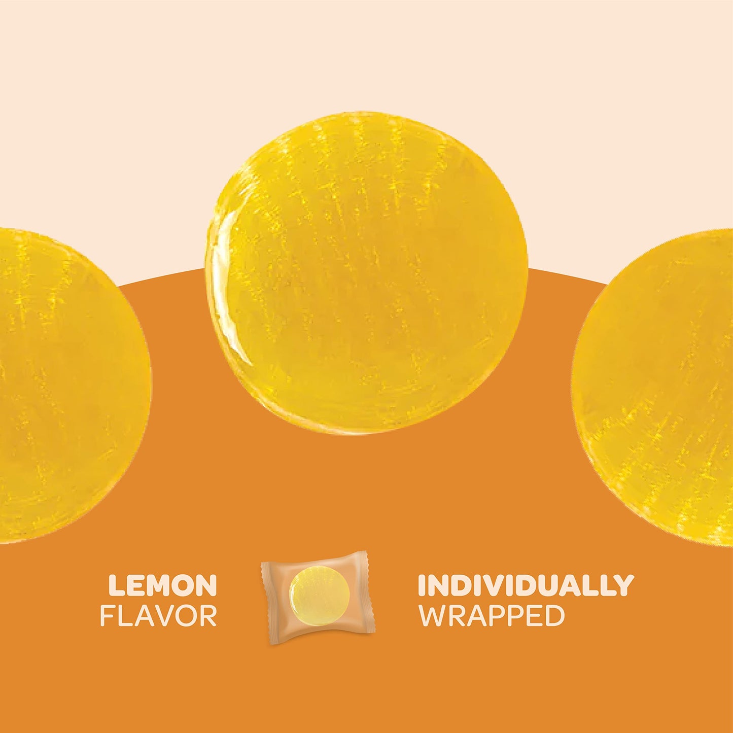 Sugar-Free Lemon Hard Candy - 1 Pound Pack (About 80 Count) - Individually Wrapped (Pack of 2)
