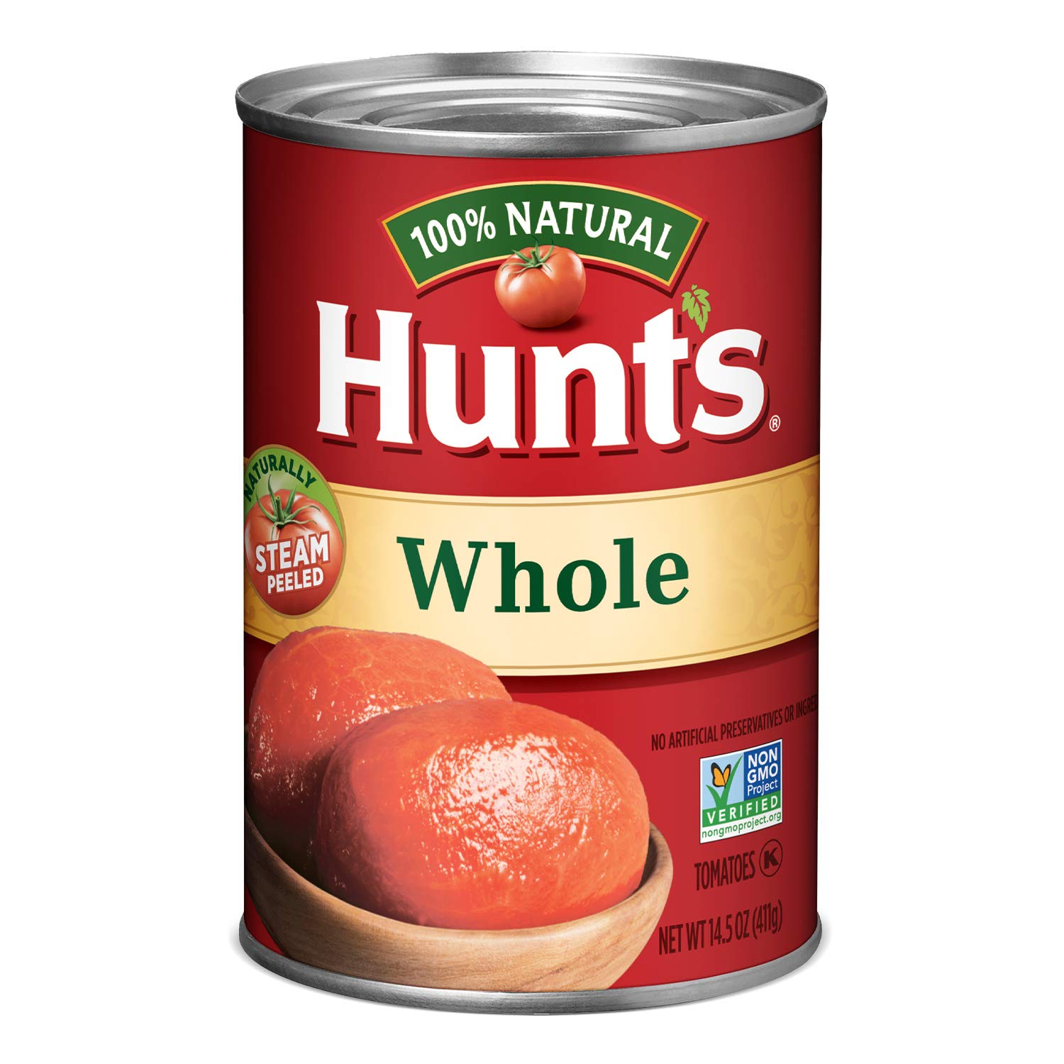Hunts Whole Peeled Plum Tomatoes, Keto Friendly, 14.5 oz