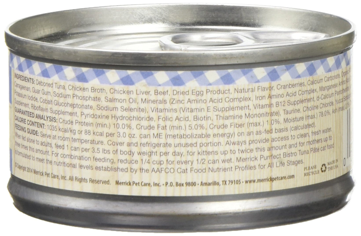 Merrick Purrfect Bistro Tuna Pte - 24X3Oz