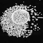 Twisweet Silver Pearl Rods Star Sprinkles, Edible Sugar Sprinkles for Cake Decorating, Mix Size Candy Pearls for Baking Cake Top