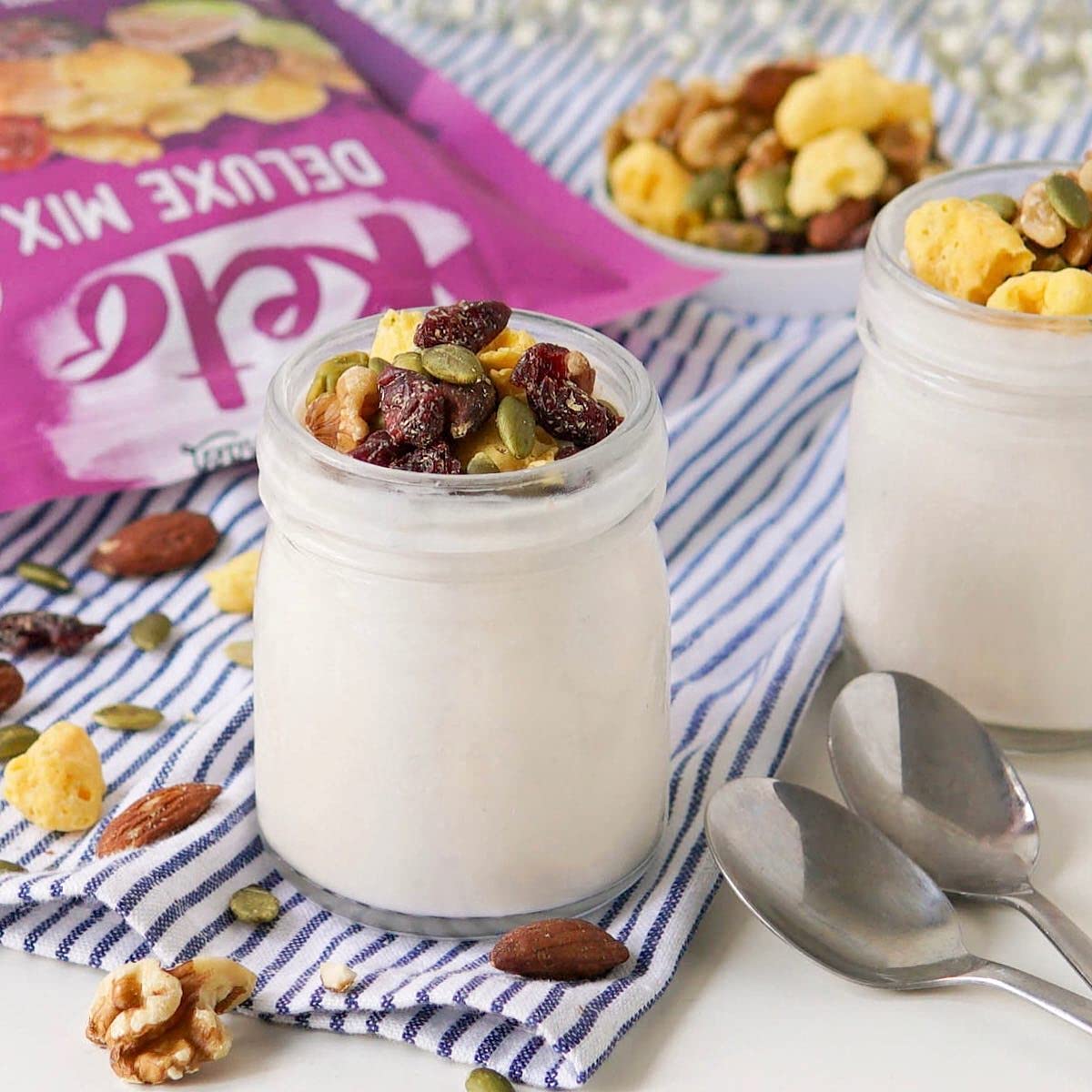 Natures Garden Keto Deluxe Mix - Probiotic Cheese Balls, Crunchy Keto Snack, Unsalted Mixed Nuts, Deluxe Mixed Nuts, Keto Snack