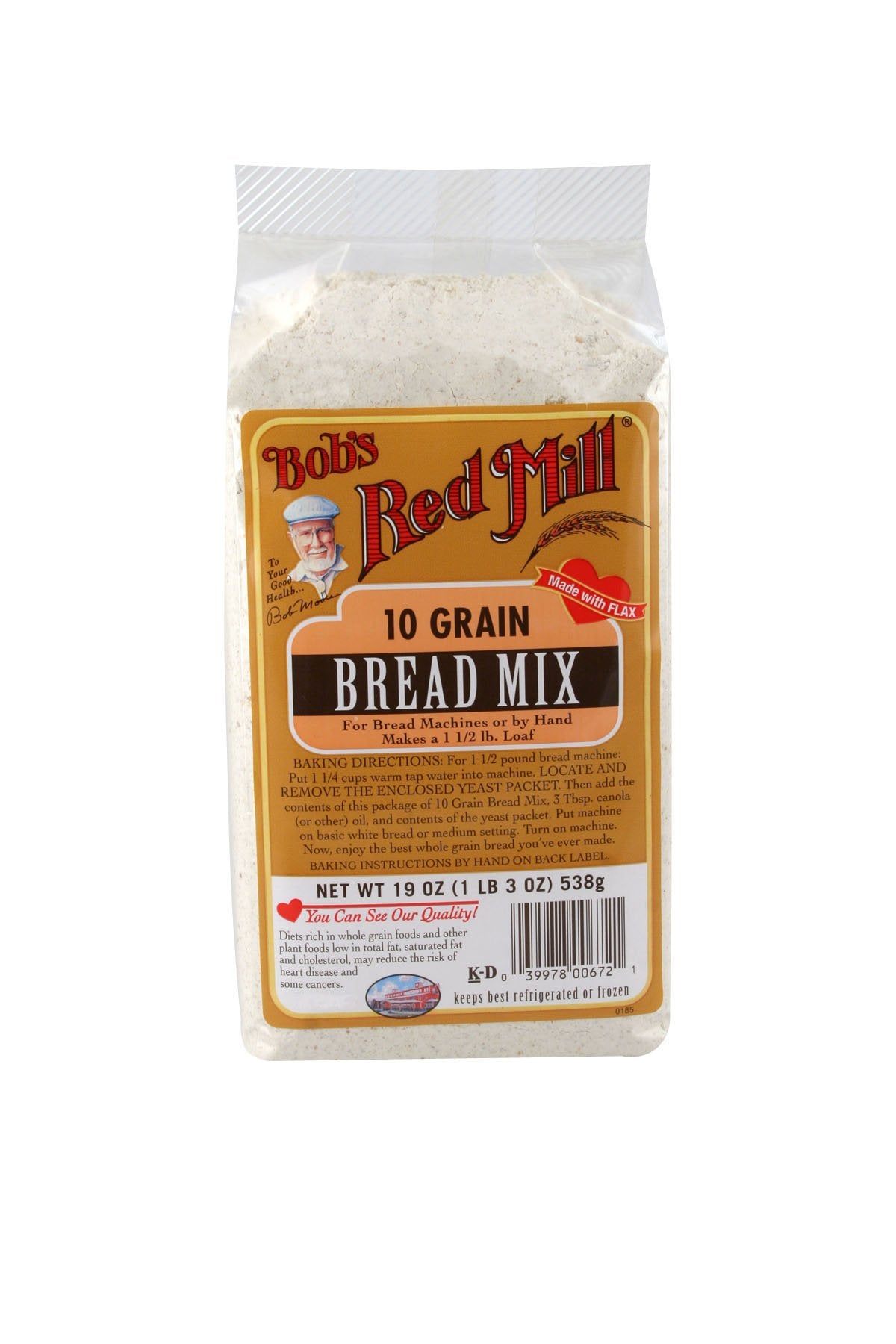 Bobs Red Mill 10 Grain Bread Mix, 19 Ounce
