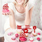 Rsstarxi 30 Pack Sweet Home Cupcake Toppers Key Housewarming Cupcake Picks Housewarming Party Decorations For Welcome New Home House Warming Party Cake Decorations Red
