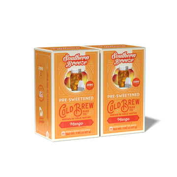 Southern Breeze Cold Brew Sweet Tea Mango Iced Tea With Black Tea And Zero Carbs Zero Sugar, 20 Individually Wrapped Tea Bags (Pack Of 2) Southern Sweet Tea Iced Tea Beverage