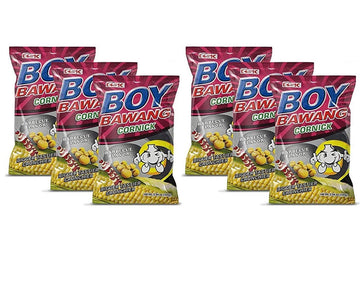 Boy Bawang Cornick, Barbeque - Crispy Tasty & Gluten-Free Corn Nuts (6 Pack, Total of 21.24oz)