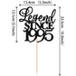 Rssta i Cake Topper, Legend Since 1995, Glitter Design, Black, for 30th Birthday, Wedding Anniversary Party, Model XM310-black 1993