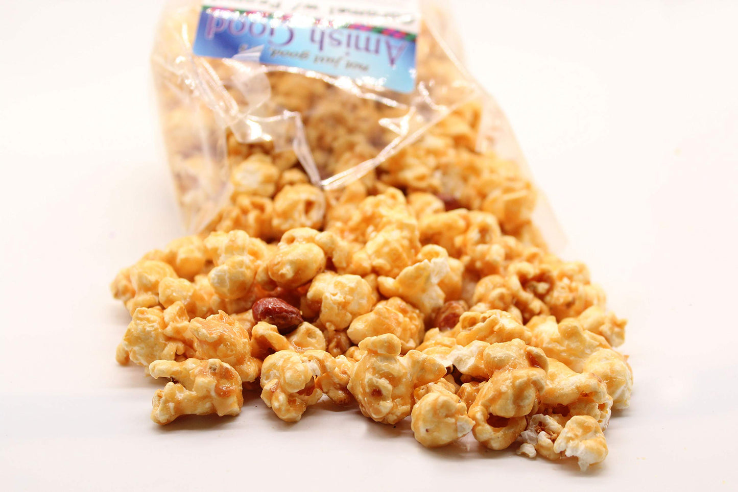 Amish Good Premium Caramel Popcorn With Peanuts * Real Butter And Coconut Oil In 12 Oz Bag