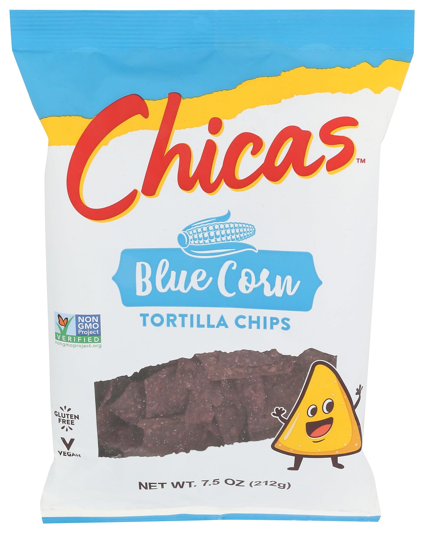 Chicas Blue Corn Tortilla Chips, 7.5 OZ