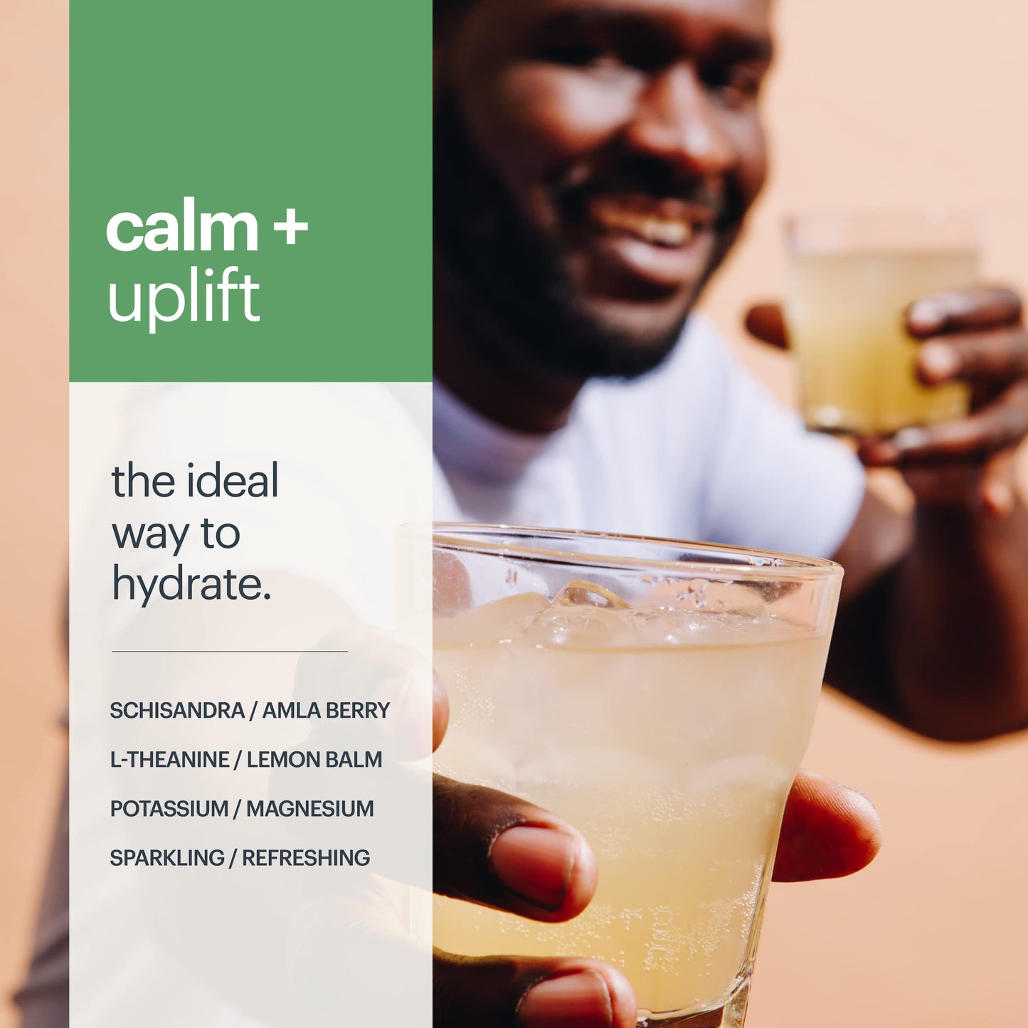 Heywell Sparkling Adaptogenic Water Calm And Hydrate Lime Flavor, Non Caffeinated, Organic, Non Gmo, Vegan, Gluten Free, Dairy F