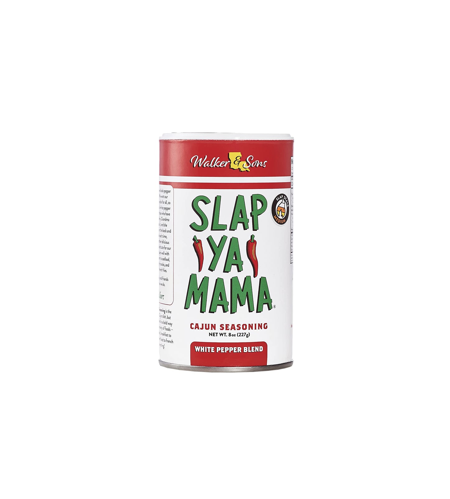 SUPOOBE Slap Ya Mama Cajun Seasoning Variety Pack - 4 Piece Assortment (Original, Hot, White Pepper, Low Sodium)
