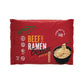 RAMEN EXPRESS Beef Flavor Ramen Noodle Packs, 3 Oz Each (Pack Of 24) by Chef Woo | Vegetarian Ramen Noodles | No MSG | Halal | E