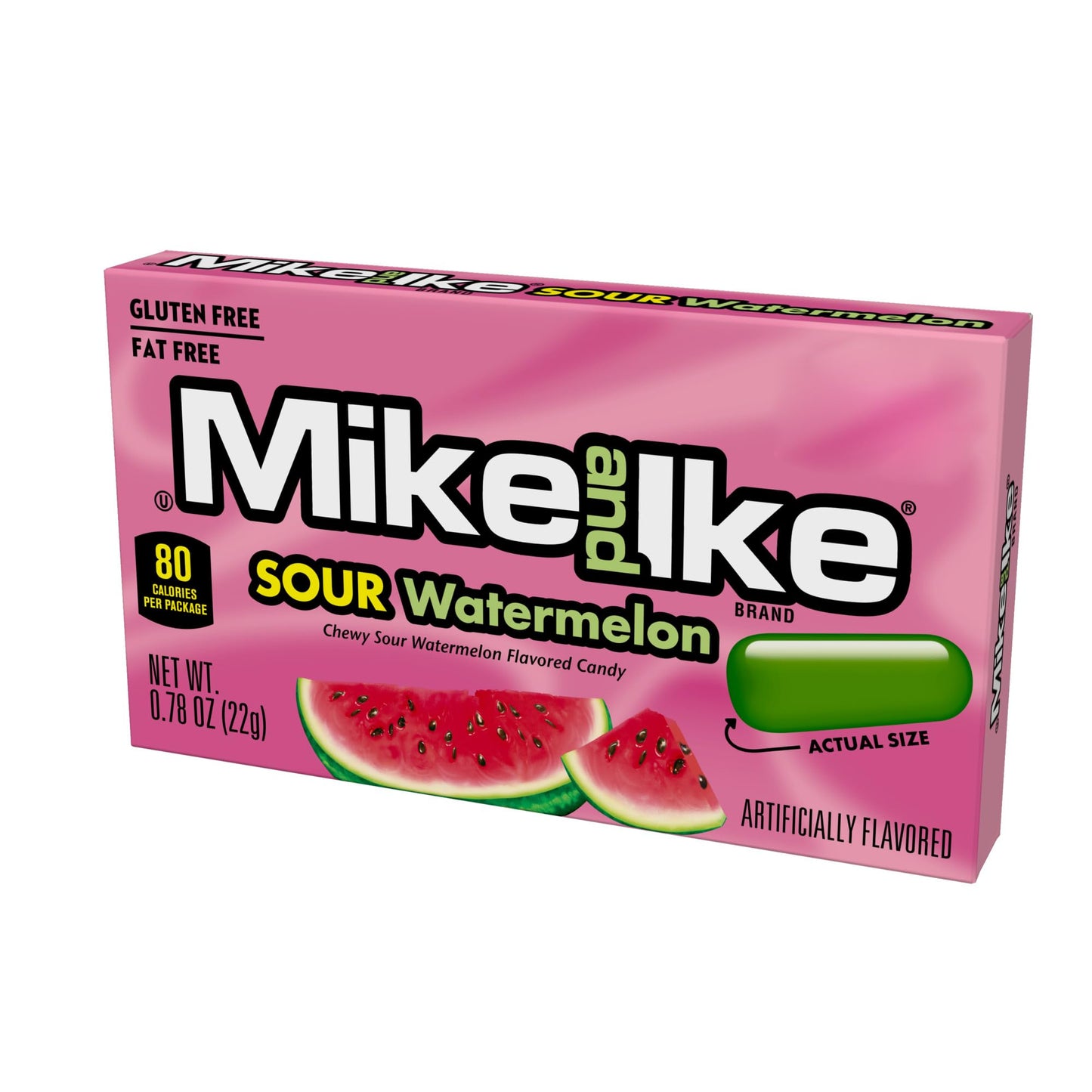 Mike and Ike Sour Watermelon Candy, 0.78 Ounce Box (Pack of 24)