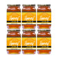 Nature's Goodness Golden Wildflower Honey in Glass Jar - Pure Real Honey for Tea, Baking & Cooking - 17.6 Oz (6 Pack) - 6.6 Poun