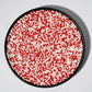 NIPEOR Edible Pearl Sprinkles for Cake Decorating - 2mm Matte White & Red, 130g/4.6oz, Perfect for Baking, Ice Cream, Cookies, Cupcakes