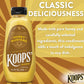 Koops' Honey Mustard - Gourmet Mustard, Gluten-Free, Kosher, Made In Usa, From Quality Mustard Seeds, Honey Mustard Sauce - 12 O